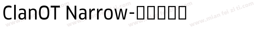ClanOT Narrow字体转换